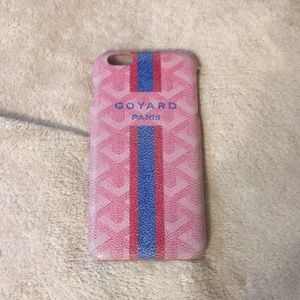 Goyard iPhone 6s Plus pink phone case